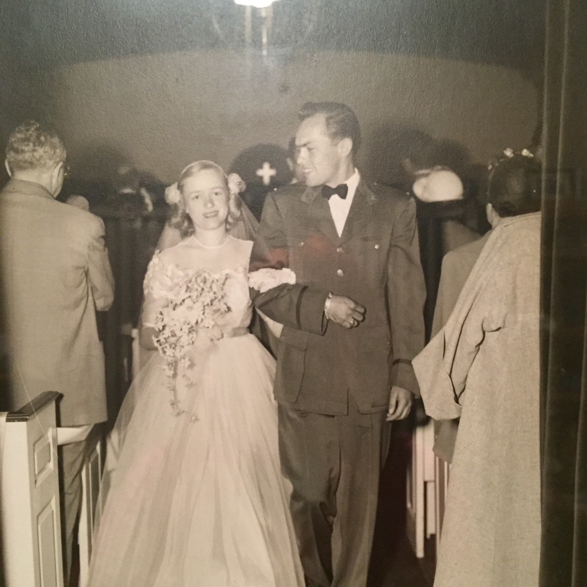 Mom and Dad Gilbert on their wedding day