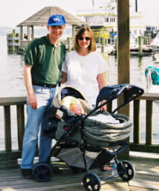 my brother, Doug with his wife and son