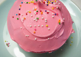 Pink cupcake tells us it's a girl!