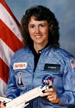Astronaut and teacher Christa McAuliffe of the Challenger Space Shuttle crew