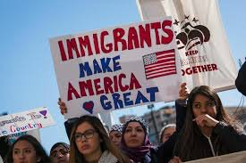 Immigrants protest, photo from bostonglobe.com
