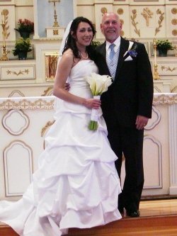 Kristen and me, the proud papa