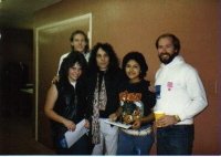 Ronnie James Dio with contest winners