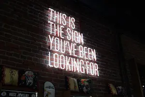 sign been waiting for