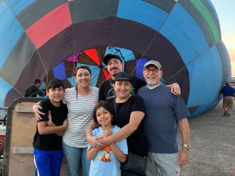family balloon ride
