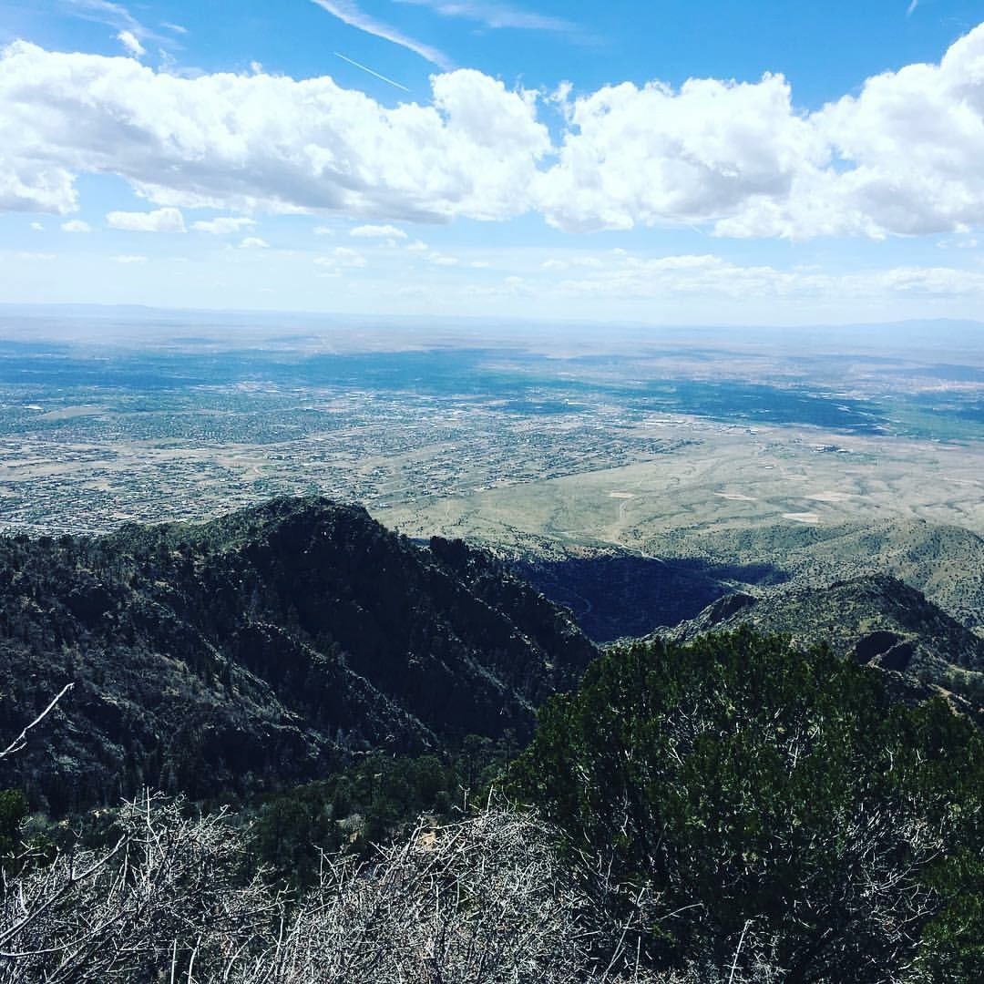 view from the Sandia Mountains